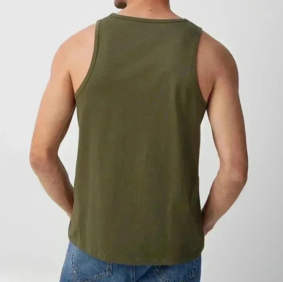 NWT Organic Cotton Tank Green Simons | Le31 Rounded Neck - Picture 2 of 8